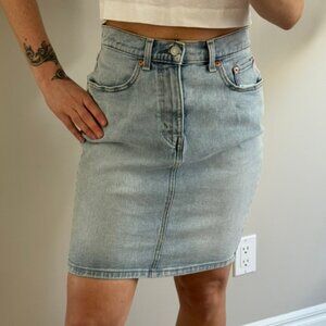 Levi's Denim Midi Pencil Skirt